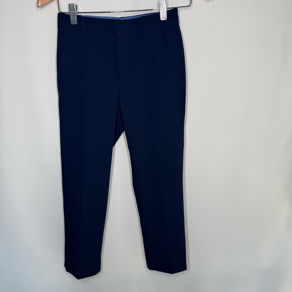 💜3/$15 IZOD Boys Navy Blue Flat Front Dress Pants, Size 8
